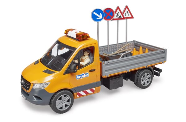 MB Sprinter Kommunalfahrzeug mit Fahrer, Lampe und Soundmodul und Zubehörteile