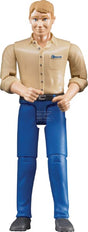 Mann mit blauer Hose