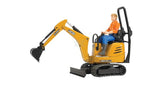 JCB Mikrobagger mit Arbeiter