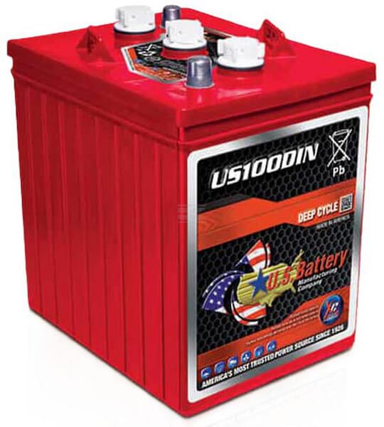 U.S. Battery, Traktionsbatterie 6V, 247Ah, 244 x 191 x 276mm
