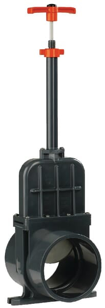 Absperrschieb. PVC D110mm lang