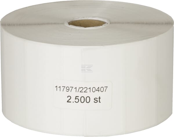 60x25 PE-Klebeetikett für ZEBRA ZD421T
