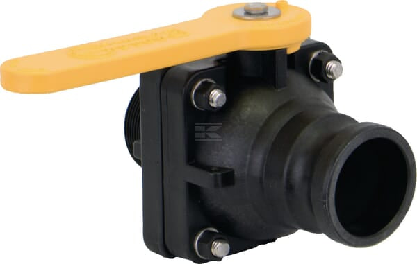 Kugelhahn 2-Wege 2" NPT Aussengewinde x 2" Camlock  V-Teil