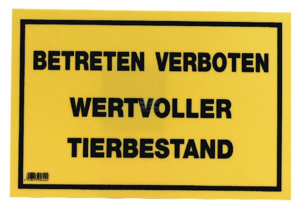 Warnschild 20x30cm