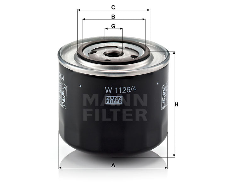 W 1126 Wechselfilter SpinOn