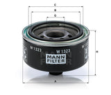 W 1323 Wechselfilter SpinOn