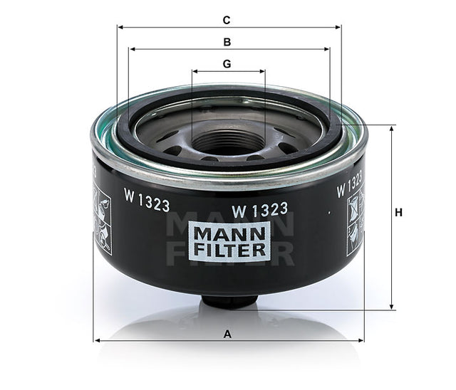 W 1323 Wechselfilter SpinOn