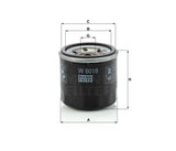 W 6018 Ölfilter SpinOn