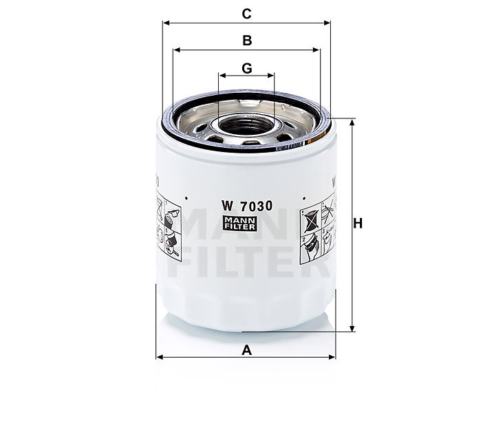 W 7030 Wechselfilter