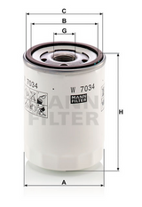 W 7034 Wechselfilter SpinOn