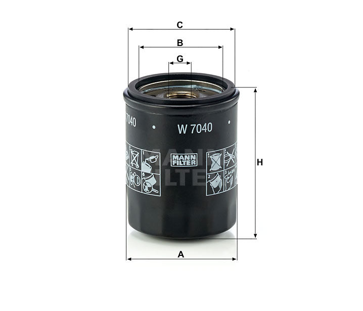 W 7040 Wechselfilter