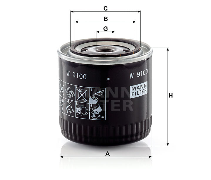 W 9100 Wechselfilter