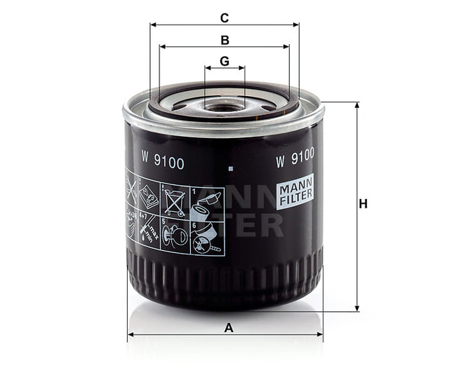 W 9100 Wechselfilter