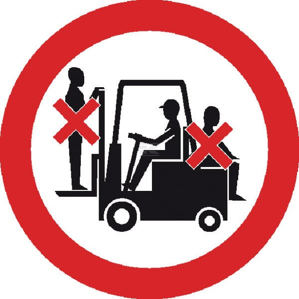 Aufkleber Verbot Beifahrer
