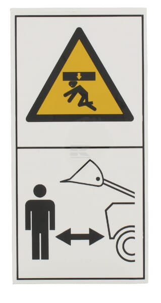 Warnaufkleber