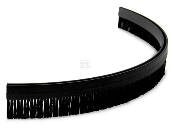 Flexible Bürstenleiste BlackProtect kurzes Nylon 0,5 mm