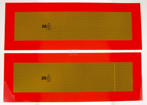 Aufkleber-Satz Markierungsschilder 566x200mm