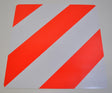 Warntafel 423x423 mm Alu l/r