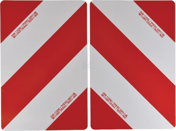 Warntafel doppelseitig
