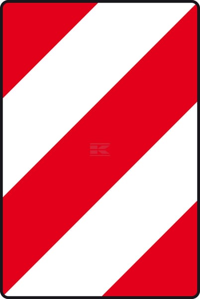 Warntafel doppelseitig