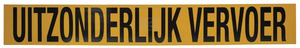 Schild "Uitzonderlijk vervoer"