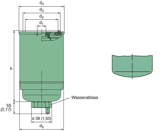 WDK 962/12 Kraftstoffwechselfilter SpinOn