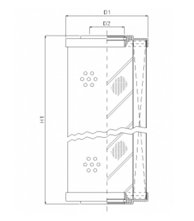 WG1054 Hydraulikfilterelement