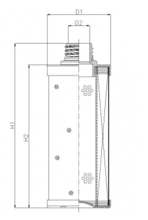 WG1074 Hydraulikfilterelement