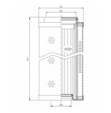 WG1078 Hydraulikfilterelement (Rücklauffilter)