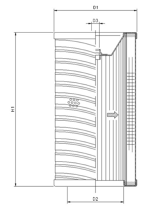 WG1122 Hydraulikfilterelement