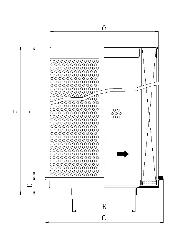 WG138 Hydraulikfilterelement (Rücklauffilter)