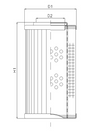 WG831 Hydraulikfilterelement (Druckfilter)