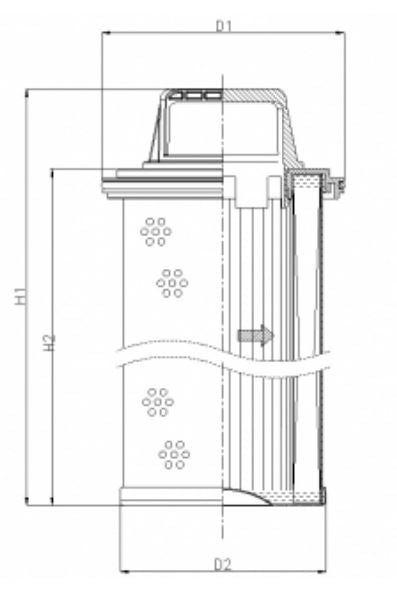 WG967 Hydraulikfilterelement (Rücklauffilter)