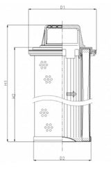 WG967 Hydraulikfilterelement (Rücklauffilter)