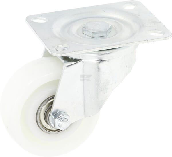 Lenkrolle 80mm Ø80x30mm, Plattenaufnahme: 100x80mm Belastung: 90kg, Ro-Carr