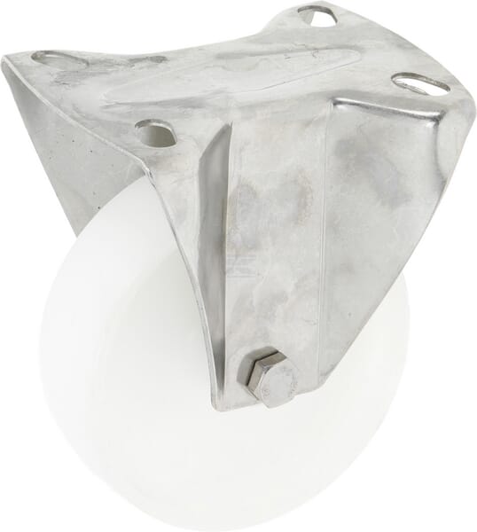 Bockrolle V2A 100mm Ø100x35mm, Plattenaufnahme: 105x85mm Belastung: 150kg, Ro-Carr