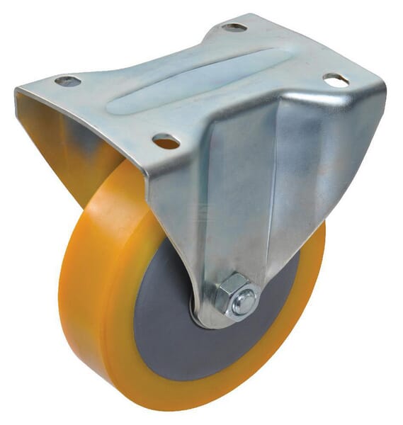 Bockrolle + Kugellager 150 mm Ø150x40mm, Plattenaufnahme: 110x145 mm Belastung: 400kg, Ro-Carr