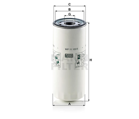 WP 11 102/3 Ölfilter SpinOn