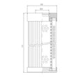 XD250G15B Hydraulikfilterelement (Druckfilter)
