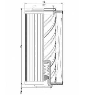 XD400G03AV/3 Hydraulikfilterelement (Druckfilter)