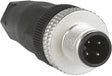 M12 Leitungsdose, Male, recht, 4