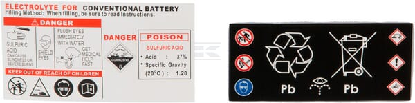 Kramp, Starterbatterie, 12V, 30Ah, 300A, 185 x 130 x 170mm