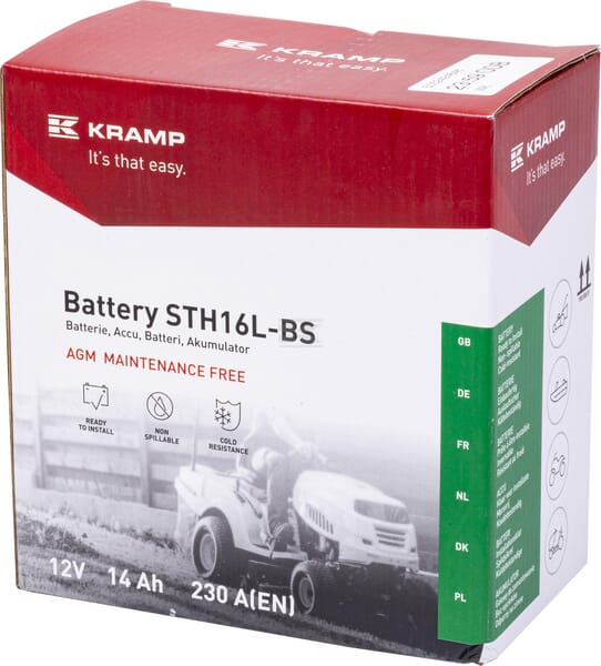Kramp, Starterbatterie, 12V, 14Ah, 230A, 151 x 87 x 161mm