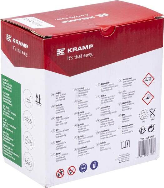 Kramp, Starterbatterie, 12V, 14Ah, 230A, 151 x 87 x 161mm