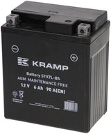 Kramp, Starterbatterie, 12V, 6Ah, 90A, 114 x 71 x 131mm