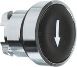 Druckknopf schwarz, Pfeil
