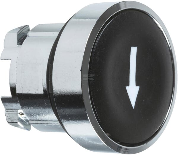 Druckknopf schwarz, Pfeil