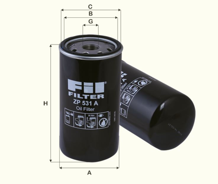 ZP531A Ölfilter SpinOn