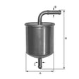 ZP8074FM Kraftstoff-Leitungsfilter Inline