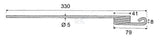 Striegelzinken, Länge 330mm, breite 20mm, spulen-innendurchmesser 31mm